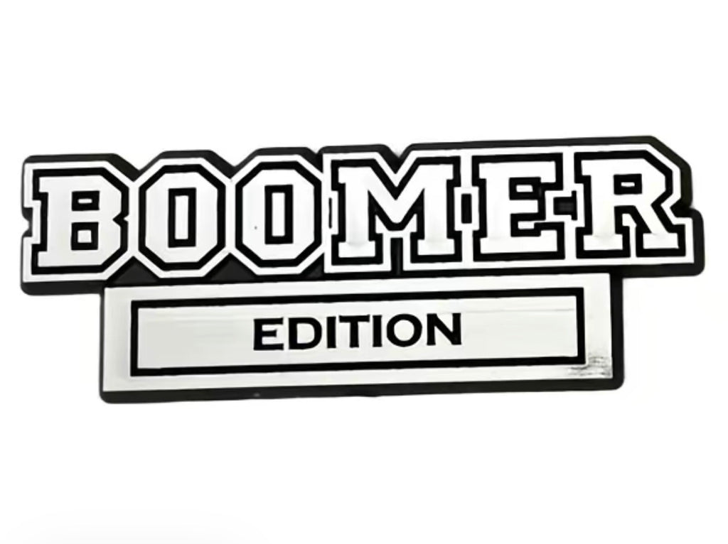 Boomer Edition Car Emblem