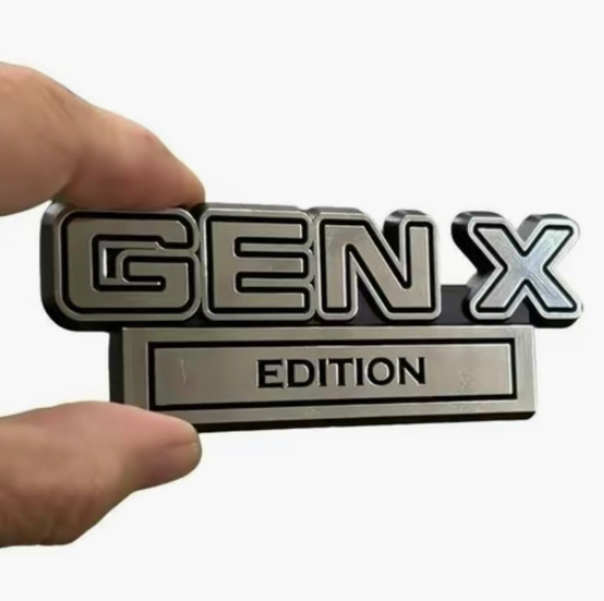 Gen X Edition Car Emblem-CHROME