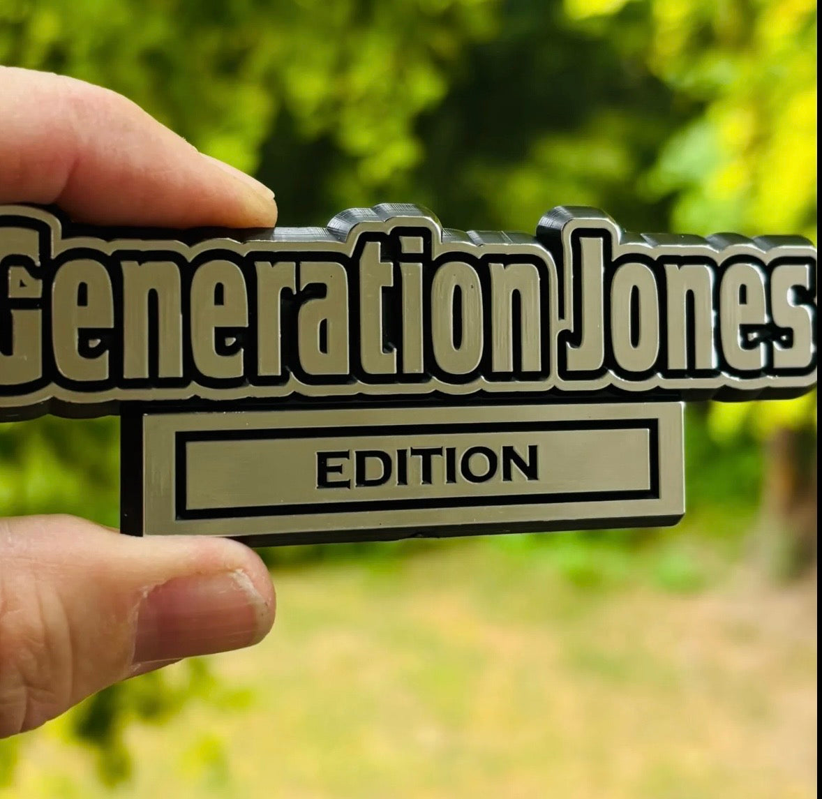 Generation Jones Edition Car Emblem